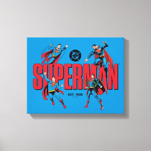 Superman Legenden Forever Grafik Leinwanddruck (Vorderseite)