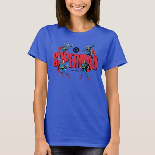 Superman Legenden Forever Grafik T-Shirt (Vorderseite)
