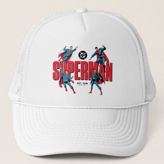 Superman Legenden Forever Grafik Truckerkappe (Vorderseite)