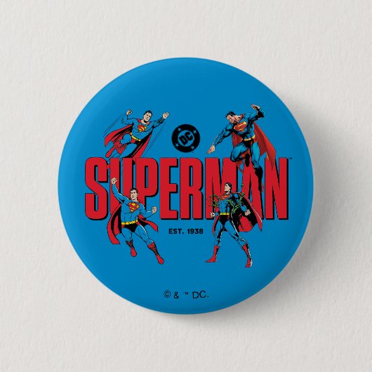 Superman-Legenden für immer Grafik Button (Vorderseite)