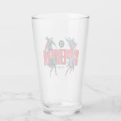 Superman-Legenden für immer Grafik Glas (Rückseite)
