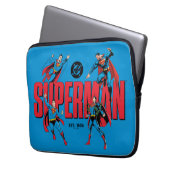 Superman Legenden für immer Grafik Laptopschutzhülle (Vorderseite Links)