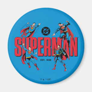 Superman Legenden für immer Grafik Magnet