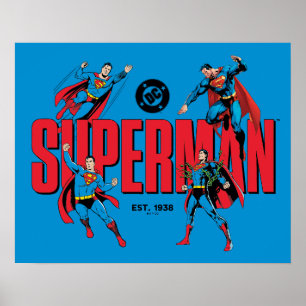 Superman-Legenden für immer Grafik Poster