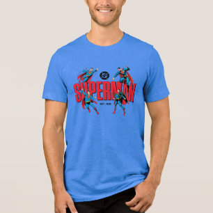 Superman Legenden für immer Grafik Tri-Blend Shirt