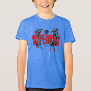 Superman Legenden für immer Grafik Tri-Blend Shirt