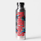 Superman-Legenden für immer Grafik Trinkflasche (Links)