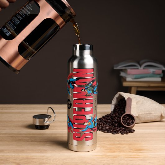 Superman-Legenden für immer Grafik Trinkflasche (Kaffee)