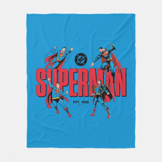 Superman Legends Forever Graphic Fleecedecke (Vorderseite)
