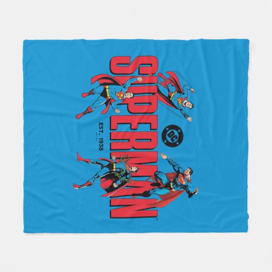 Superman Legends Forever Graphic Fleecedecke (Vorderseite (Horizontal))