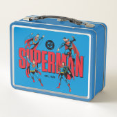 Superman Legends Forever Graphic Metall Brotdose (Rückseite)