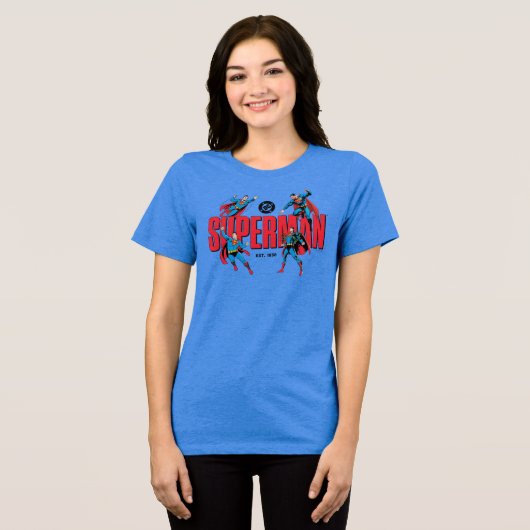 Superman Legends Forever Graphic Tri-Blend Shirt (Vorderseite voll)