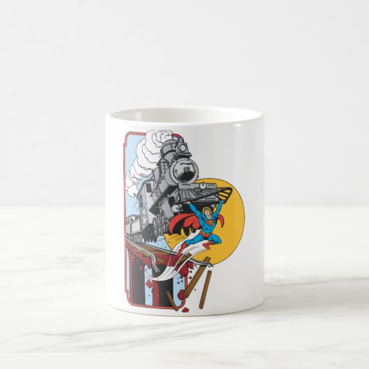Superman Lifts Zug Kaffeetasse (Mittel)