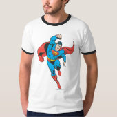 Superman Links Faust erhöht T-Shirt (Vorderseite)