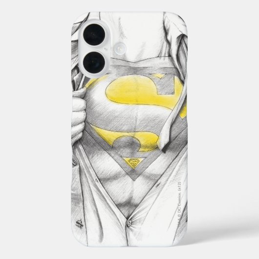 Superman-Logo auf dem Brustkorb Case-Mate iPhone Hülle (Rückseite)