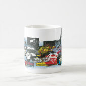 Superman Logo Collage Kaffeetasse (Mittel)