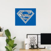 Superman Logo Doodle Art Poster (Heimbüro)