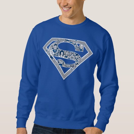 Superman Logo Doodle Art Sweatshirt (Vorderseite)