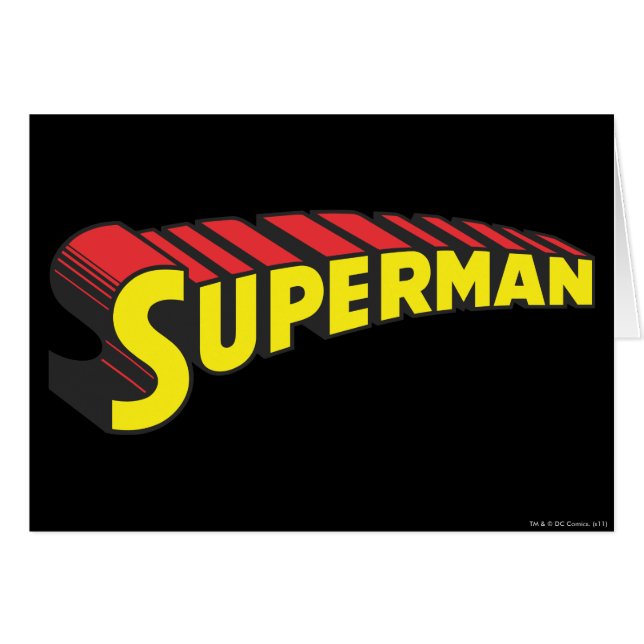 Superman | Logo "Gelbe rote Buchstaben" (Vorderseite (Horizontal))