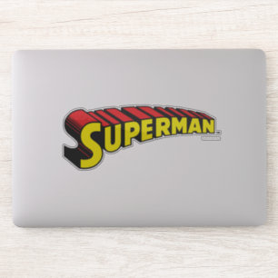 Superman   Logo "Gelbe rote Buchstaben" Aufkleber
