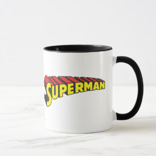 Superman   Logo "Gelbe rote Buchstaben" Tasse