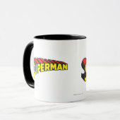 Superman | Logo "Gelbe rote Buchstaben" Tasse (Vorderseite Links)