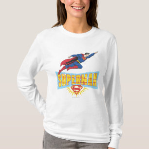 Superman-Logo und Flug T-Shirt