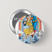 Superman & Lois in Gelb Button (Vorne & Hinten)