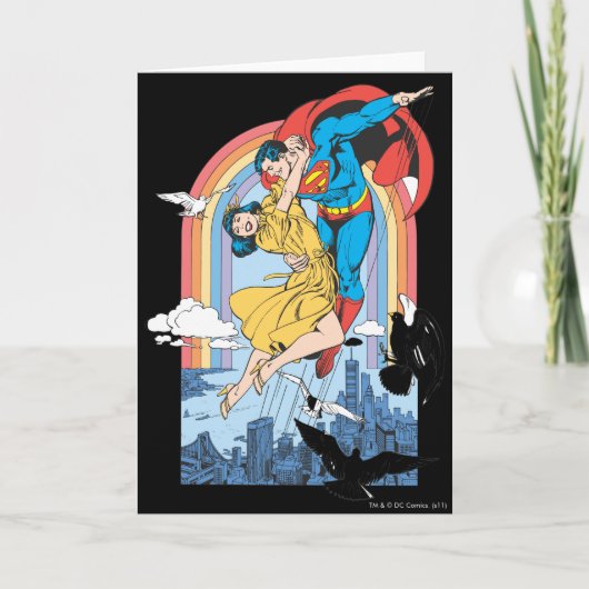 Superman & Lois in Gelb Karte (Vorderseite)