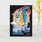 Superman & Lois in Gelb Karte (Gelbe Blume)