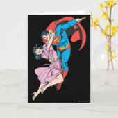 Superman & Lois in Pink Karte (Gelbe Blume)