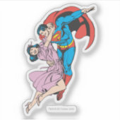 Superman & Lois in Rosa Aufkleber (Vorderseite)