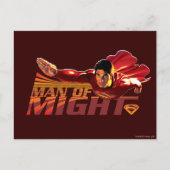 Superman Man of Might Postkarte (Vorderseite)