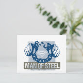 Superman Man of Steel Postkarte (Stehend Vorderseite)