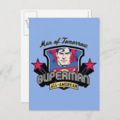Superman - Man of Tomorrow Postkarte (Vorne/Hinten)