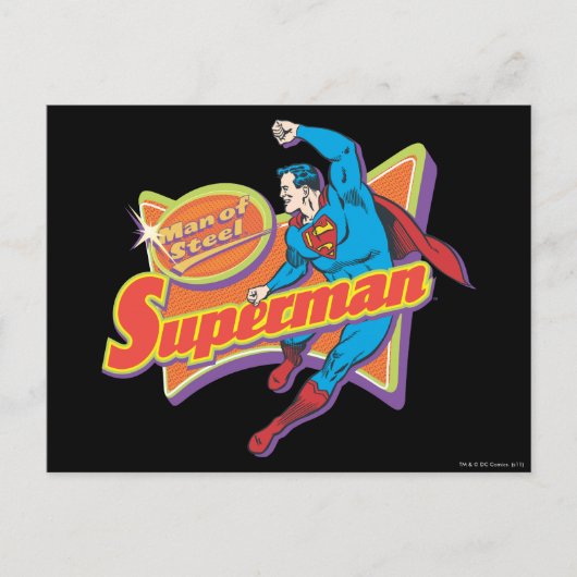 Superman - Mann aus Stahl Postkarte (Vorderseite)