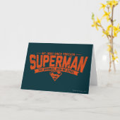 Superman - Mein Held seit ewig Karte (Gelbe Blume)