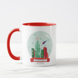 Superman Metropolis Schneekugel Grafik Tasse