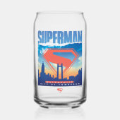 Superman Metropolis Skyline Dosenglas (Vorderseite)