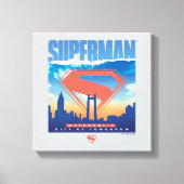 Superman Metropolis Skyline Leinwanddruck (Vorderseite)