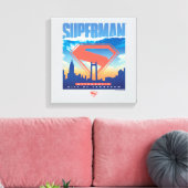 Superman Metropolis Skyline Leinwanddruck (Insitu (Wohnzimmer))