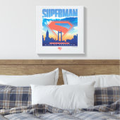 Superman Metropolis Skyline Leinwanddruck (Insitu (Schlafzimmer))