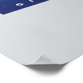 Superman Metropolis Skyline Poster (Ecke)