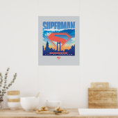 Superman Metropolis Skyline Poster (Küche)