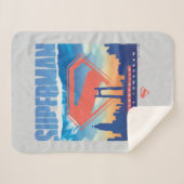 Superman Metropolis Skyline Sherpadecke (Vorderseite (Horizontal))