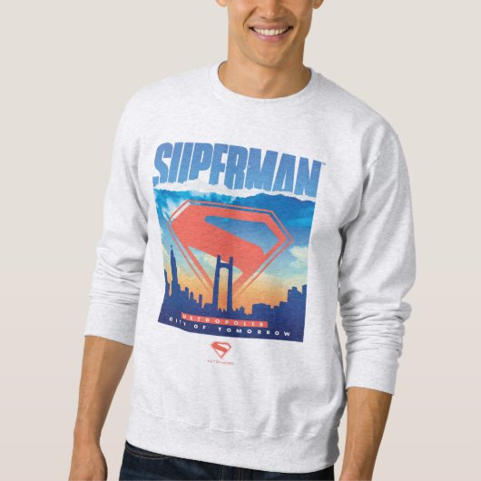 Superman Metropolis Skyline Sweatshirt (Vorderseite)