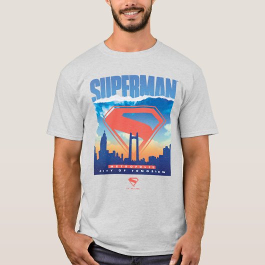 Superman Metropolis Skyline T-Shirt (Vorderseite)