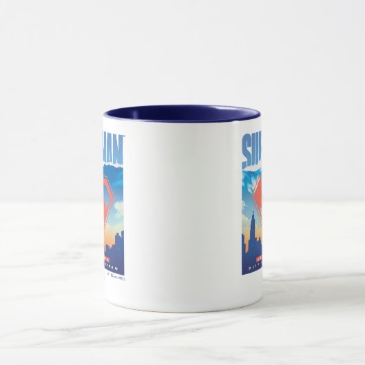 Superman Metropolis Skyline Tasse (Zentrum)
