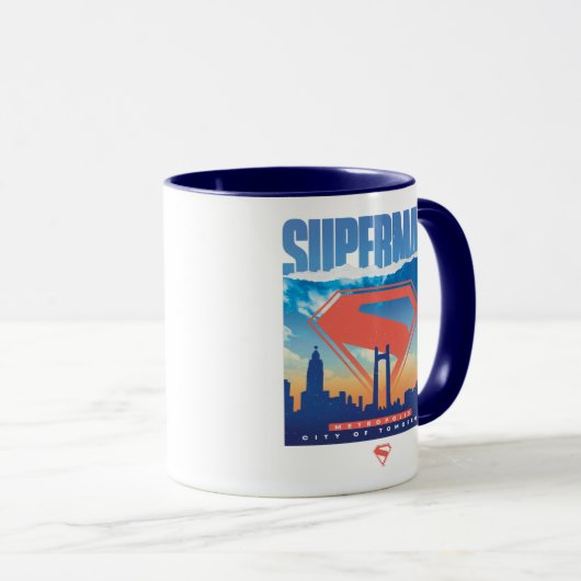Superman Metropolis Skyline Tasse (VorderseiteRechts)