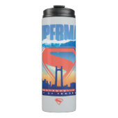 Superman Metropolis Skyline Thermosbecher (Vorderseite)